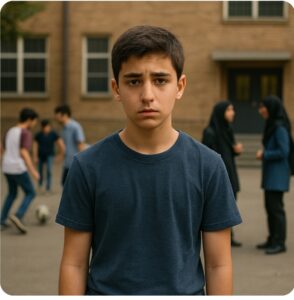 نوجوان در اثر قلدری اظطراب را تجربه میکند.